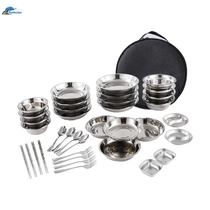 Stainless%20Steel%20Plates%20and%20Bowls%20Camping%20Utensils%20for%20Outdoor%20Use%20Barbecue%20-%20Image%204