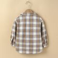 Children Baby Girl Boy T-shirt Clothes Fall Winter Clothing Casual Lapel Shirt Long Sleeves Check Single-breasted Tops. 