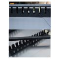 2X 1U Cable Management Horizontal Mount 19 Inch Server Rack , 12 Slot Metal Finger Duct Wire Organizer with Cover. 