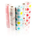 Migeet Non-Adhesive Shelf Paper Beautiful Dot Pattern Drawer Storage Liner for Drawer Table Kitchen Cabinets Pantry (5 Rolls One Set) 12.