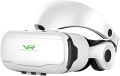 Shinecon SC-G02EF Vr glasses mobile phone 3D high definition blue lens virtual reality mirror Virtual Reality Headset 3D Virtual Reality Movies Glasses Compatible for 4.7''-6'' Cell Phone.