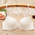 Thin bra gathered lace bra soft adjustable bra breathable beautiful back. 
