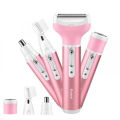 Kemei KM-6637 Multi-Functional 4 In 1 Rechargeable Lady Body Shaver.