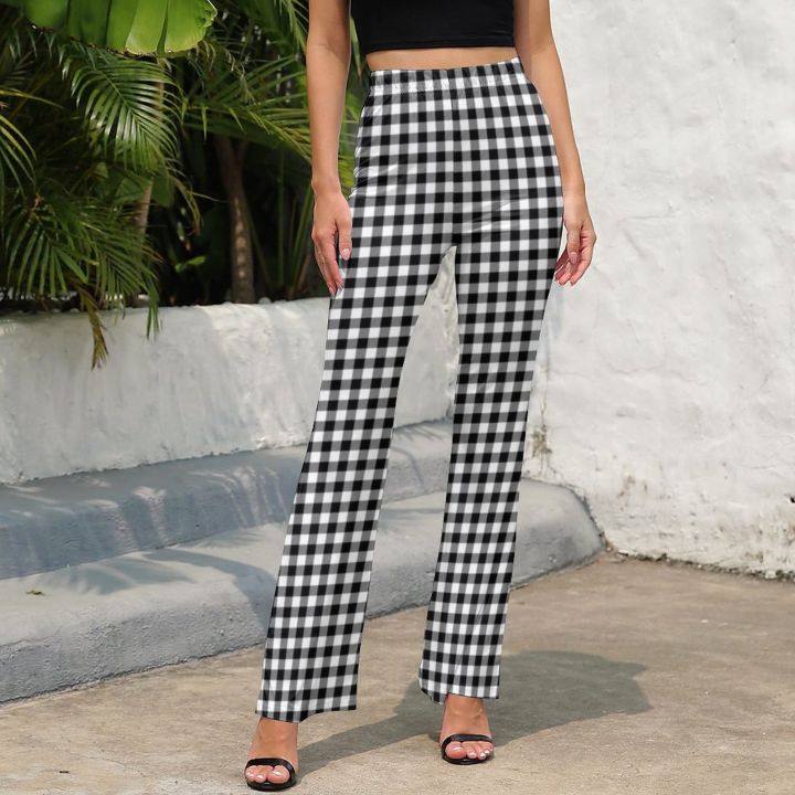 Retro%20Checkerboard%20Pants%20White%20And%20Black%20Check%20Trendy%20Flare%20Trousers%20Autumn%20Woman%20Print%20Street%20Wear%20Slim%20Fit%20Pants%20-%20Image%206