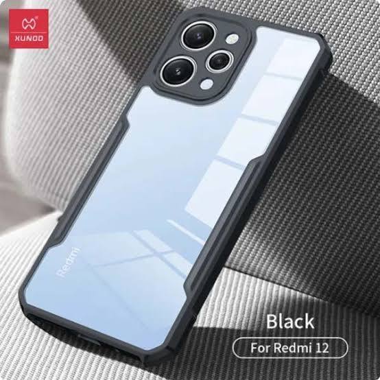 Xiaomi%20Redmi%2012%204G%20Back%20Cover%20Transparent%20Black%20Premium%20Quality%20Phone%20Case%20-%20Image%202