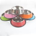 Stainless Steel Small  Bowl High Quality Color Non-slip  Feeding Bowl Pet Feeding Supplies Puppy Food Bowl  - Primary colors - S. 