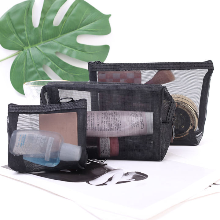 1/3Pcs%20Portable%20Transparent%20Cosmetic%20Makeup%20Skin%20Care%20Beach%20Wash%20Travel%20Bag%20Pouch%20Organizer%20Black%20Transparent%20Mesh%20Wash%20Bag%20-%20Image%209