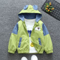 【Free Returns】 Boys' and Girls' Coat Spring and Autumn Fashionable Children's Clothing Hooded Top Baby Stylish Girl Cartoon Jacket Spring and Autumn Clothes. 