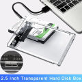 HDD Case Sata to USB 3.0 2.5 inch Transparent Box Hard Drive HD Disk SSD Enclosure For Laptop SSD HDD 4TB Supported.. 