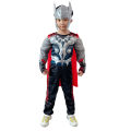 Kids Thor Costume Avenger Superheroe Thor Cosplay Muscle Jumpsuit and Mask Halloween Costume for Children Boys. 