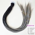 Helmet Braids Braiding Decoration Ponytails Gradient with Suction Cup.
