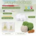 KRABALL Crochet Hanging Plant Kit for Beginners With Video Tutorial Cotton Knitting Yarn Thread Needles Hooks Knit Tool Set. 