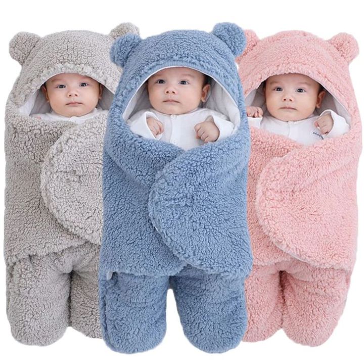 Baby%20Sleeping%20Bag%20Ultra-Soft%20Fluffy%20Fleece%20Newborn%20Receiving%20Blanket%20Infant%20Boys%20Girls%20Clothes%20Sleep%20Nursery%20Wrap%20Swaddle%20-%20Image%203
