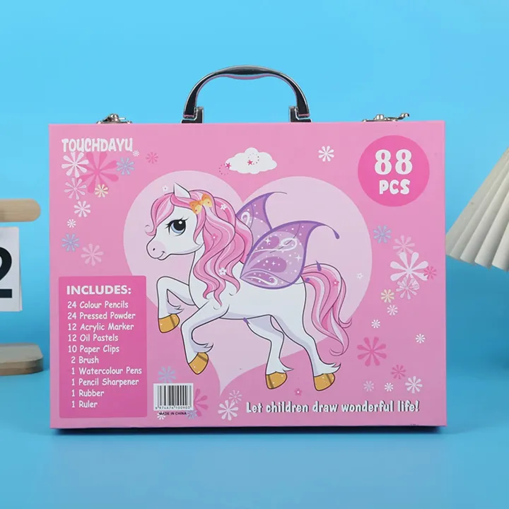 Unicorn%20Space%20Kids%20Art%20Set%20%E2%80%93%20Coloring,%20Drawing%20&%20Painting%20Crayons%20Acrylic%20Color%20Gift%20Set%20%E2%80%93%2088%20Pcs%20-%20Image%202