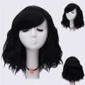 VICWIG Cosplay Wig Synthetic Hair Short Curly Blue Black White Red Pink Orange Purple Wig for Women. 