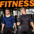 Men Lose weight slimming vest tops waist belt reduce belly stomach shapewear sture corrector t shirt  chest shaper. 