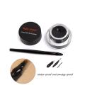 2 in 1 Gel Eyeliner Set, Waterproof Matte Smudge-proof Eye Liner with Brushes - Makeup Gift Kit. 