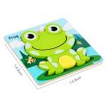 Wooden Montessori Toys Puzzle Educational Animals Cartoon Early Learning Cognition Intelligence Game For Children Kids Toys Gift.