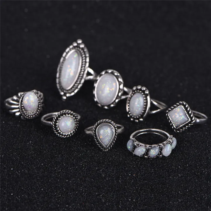 8PCS/Set%20Ring%20Silver%20White%20Fire%20Opal%20Ring%20Wedding%20Engagement%20Ring%20WomenJewelry%20-%20Image%202