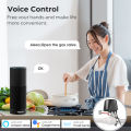 SMATRUL Tuya WiFi Water and Air Valve Control Electric Smart Home Switch Controller For Farm Garden Home EU UK US Plug Works with Tmall Genie, Alexa and Google Assistant No Hub Required.