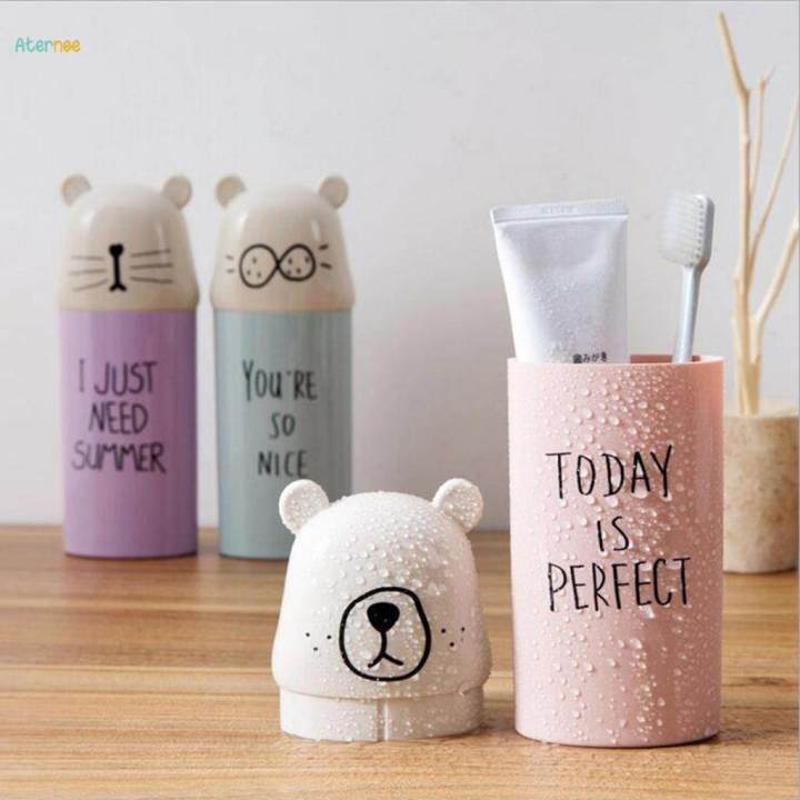 Travel%20Toothbrush%20Storage%20Box%20Holder%20Tooth%20Mug%20Toothpaste%20Towel%20Cup%20Pink%20-%20Image%203