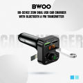 BWOO BO-CC102 35W Dual USB Black Car Charger With Bluetooth & FM Transmitter.