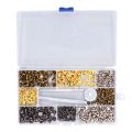 Leather Rivet, Double Caps Cloth Rivets 240Pcs for DIY. 