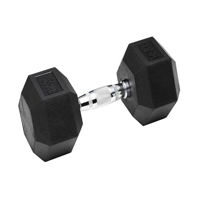 Hex%20Dumbbell%2015%20kg%20-%20Black%20-%20Image%202