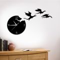Creative Acrylic Wall Clock Flying Dragon Mute DIY Wall Sticker Wall Clock Children's Room Decoration Mirror Wall Clock(null).