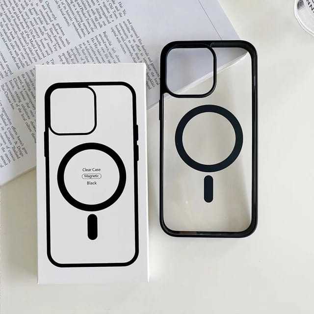 Transparent%20Magnetic%20Phone%20Case%20with%20Box%20for%20Magsafe%20Wireless%20Charging%20iPhone%2011%20to%2016pro%20max%20Mobile%20-Black%20Cases%20-%20Image%202