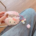 For Airpods Pro 2 Case,Hello Kitty Pink Plush Anime Earphone Cover For Airpods Pro Case/Airpods 3 Case/Airpods 1/2 Case Sarcasmsm. 