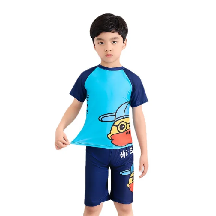 Manufacturers%20boys'%20wetsuit%20split%20swimsuit%20boys'%20short-sleeved%20shorts%20for%20children%20baby%20sunscreen%20quick-drying%20swimsuit%20-%20Image%205