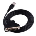 CP2102 USB to DB25 Male RS232 Serial Converter Adapter Thermal Printer Cable.