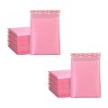 NXFDSIOZ 100PCS Foam Envelope Bags Self Seal Mailers Padded Envelopes with Bubble Mailing Bag Packages Bag Pink.