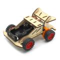 WT0002 Power Switched – Four Wheeled DIY Wooden Toy Car Kit. 