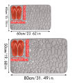 Bath Mat Cobblestone Bathroom Rug Floor Mat Memory Foam Bathmat Thick Soft Absorbent Non Slip Washable Carpet for bath shower.