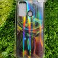 Itel Vision 2 Glass Cover Unique Design With Shock Absorber Airbags & Hand Grip (Back Case Cover For Smartphone). 