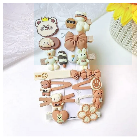 14%20Pcs%20Kids%20Hair%20Clips%20Set%20Cartoon%20Icecream%20Cute%20&%20Trendy%20Baby%20Girls%20Toddlers%20-%20Image%206