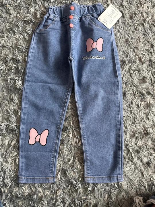 Kids%20Baby%20Girls%20Casual%20Clothes%20Jeans%20Pink%20Bow%20Trousers%20Toddler%20Infant%20Denim%20Clothing%20Pants%20Children%20Bottoms%201%202%203%204%205%206%20Years%20-%20Image%204