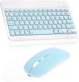 Rechargeable Bluetooth Keyboard and Mouse Combo Ultra Slim Full-Size Keyboard and Mouse for Xiaomi Redmi Note 10 Pro (China) and All Bluetooth Enabled Mac/Tablet/iPad/PC/Laptop.