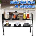 Kitchen Rack Extendible Under Sink Storage Rack Cooker Pot Pan Holder Cabinet Organizer Kitchen Organizer.