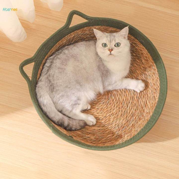 Cat%20Bed%20Basket%20Cool%20Cat%20Scratcher%20Durable%20Weaving%20Pet%20Cat%20Bed%20for%20Cats%20Puppy%20green%2045cmx15cm%20-%20Image%205