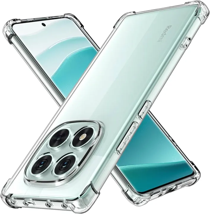 Clear Case For Xiaomi Redmi Note 14 Pro 4G - TPU Military-Grade Protection Cover - Transparent Shock-Absorbent