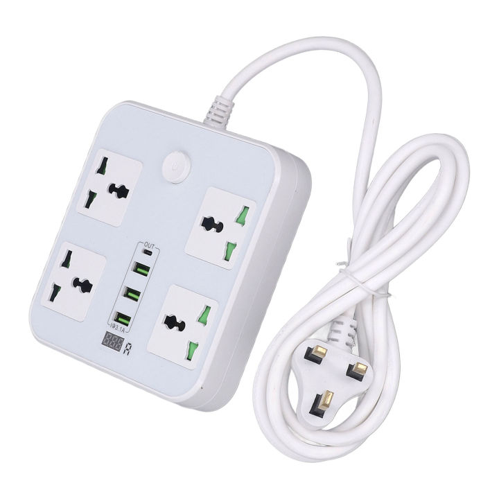 Multifunctional%20Power%20Strip,%203%20USB%20Ports%20Power%20Outlet%20Strip%20UK%20Plug%20110-250V%20High%20Resistance%20for%20Home%20-%20Image%203