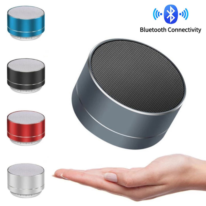 A10 Wireless Bluetooth Speaker AUX Input Handsfree Call TF Card Small HD Sound Soundbox Black HIFI Stereo Speaker Outdoors Party