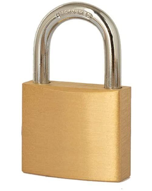 Brass Padlock with 3 Keys Suitable for Home and Office Security Purpose ...