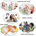 Marble Run Race Track Building Blocks Kids 3D Maze Ball Roll Toy DIY Marble Run Race Coaster Set 80/105/109/133pc Christmas Gift. 