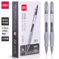 Deli S01 press gel pen 0.5mm student water-based pen ballpoint pen exam quick-drying office pen wholesale. 