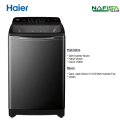 Haier Official 13 kg Top Loading washing Machine (HWM130-B1678ES8).