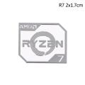 AMD Ruilong Ryzen R9 R7 R5 R3 Vega Metal Sticker Notebook Desktop Logo Sticker.